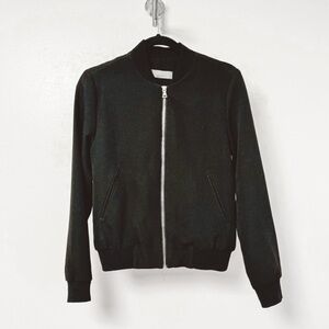 Women's Black Bomber Jacket